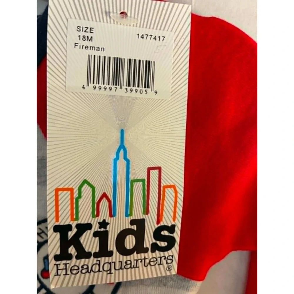 Kids Headquarters Pajama Sleeper 18M Red Blue Gray NEW Firefighter 3-Pack